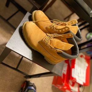 Size 13 Wheat Construction Timberland boots